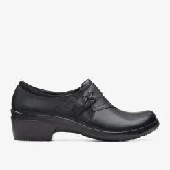 Angie Pearl Black Leather