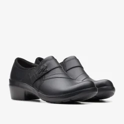 Angie Pearl Black Leather