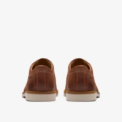 Atticus Leather Lace Dark Tan Leather