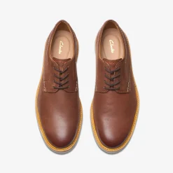 Atticus Leather Lace Dark Tan Leather