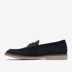 Atticus Slip Navy Suede