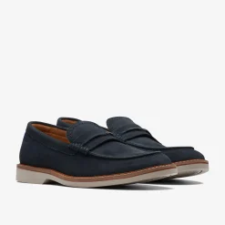 Atticus Slip Navy Suede