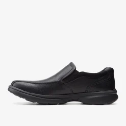 Bradley Step Black Tumbled Leather