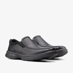 Bradley Step Black Tumbled Leather