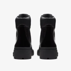 Calla Zip Black Crinkle Patent