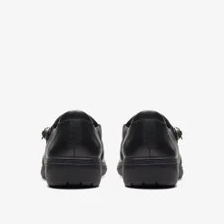 Carleigh Pearl Black Leather