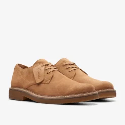 Clarkdale Derby Light Tan Suede