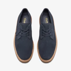 Clarkdale Derby Navy Suede