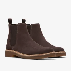 Clarkdale Easy Dark Brown Suede