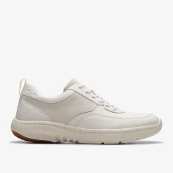 Clarks Pro Lace White Leather