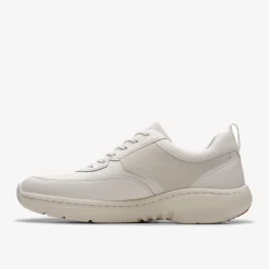 Clarks Pro Lace White Leather