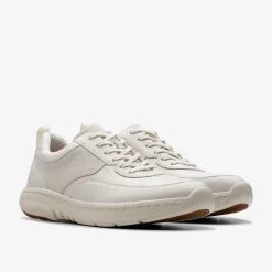 Clarks Pro Lace White Leather
