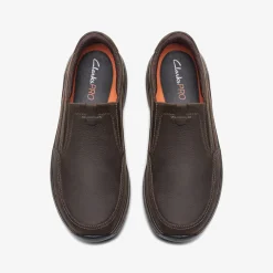 Clarks Pro Step Dark Brown Tumbled
