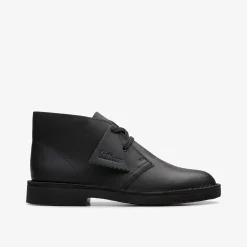 Desert Boot Older Black Leather