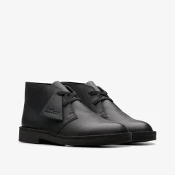 Desert Boot Older Black Leather