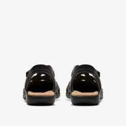 Elizabelle Sea Black Leather
