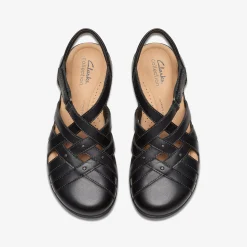 Elizabelle Sea Black Leather