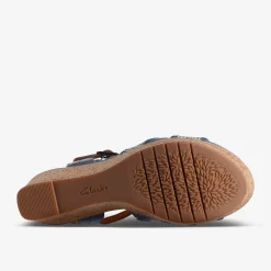 Elleri Plum Denim Blue Leather