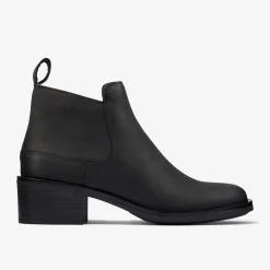 Memi Zip Black Leather