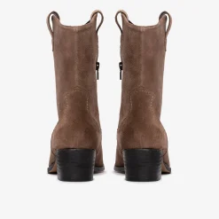 Octavia Up Taupe Suede