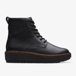 Orianna Lace Black Leather
