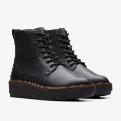 Orianna Lace Black Leather
