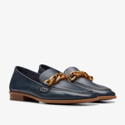Sarafyna Iris Navy Leather