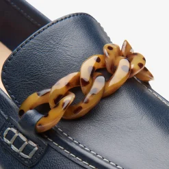 Sarafyna Iris Navy Leather