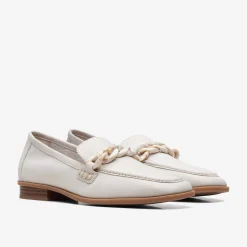 Sarafyna Iris White Leather