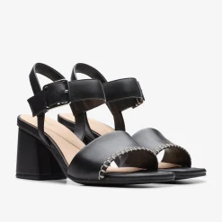 Siara 65 Buckle Black Leather