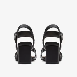 Siara 65 Buckle Black Leather