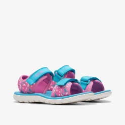 Surfing Tide Kid Hot Pink