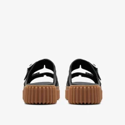 Torhill Slide Black Leather