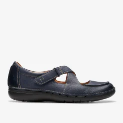 Un Loop Strap Navy Leather