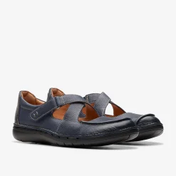 Un Loop Strap Navy Leather