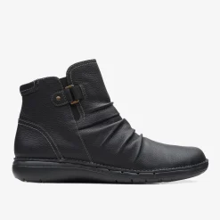 Un Loop Top Black Leather