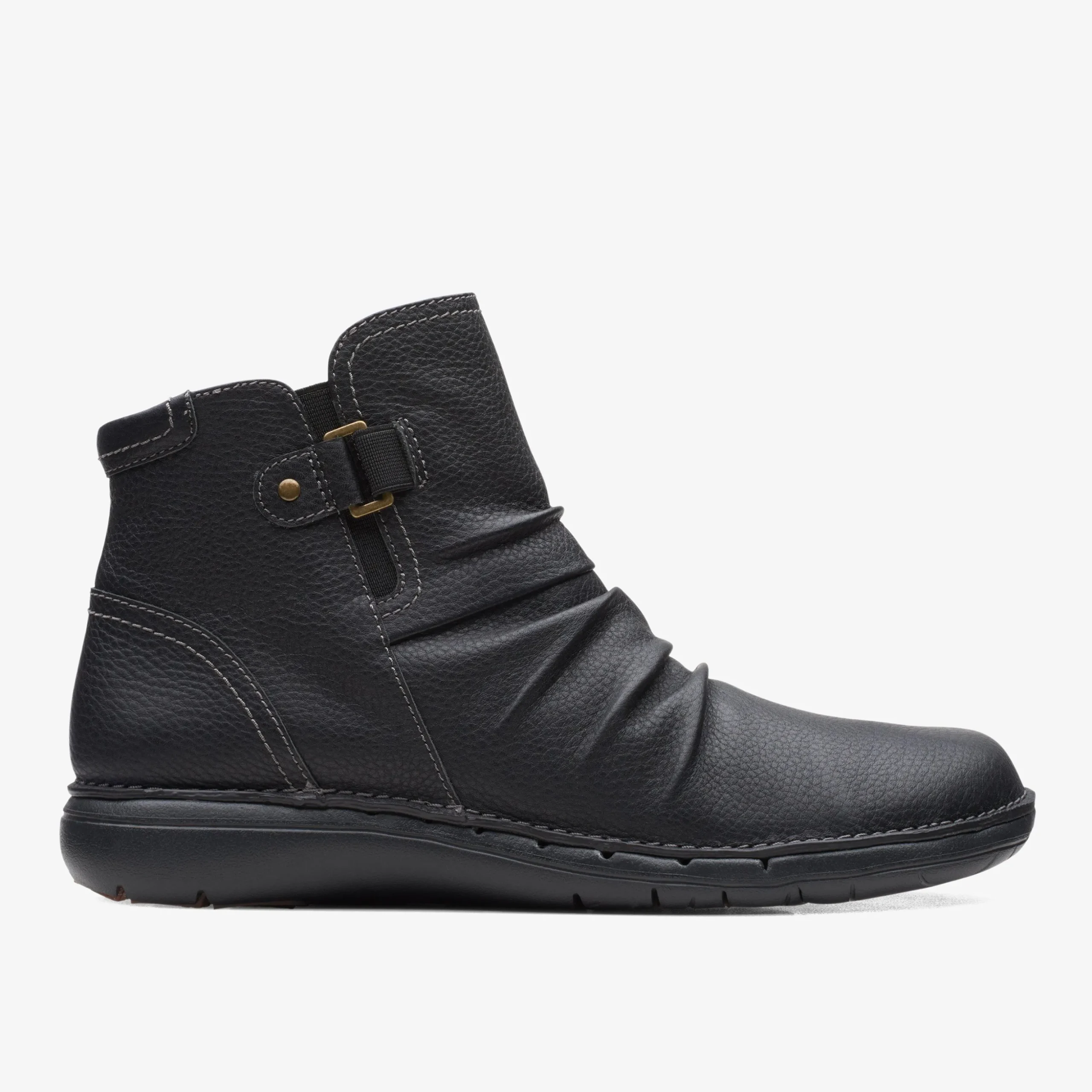 Un Loop Top Black Leather