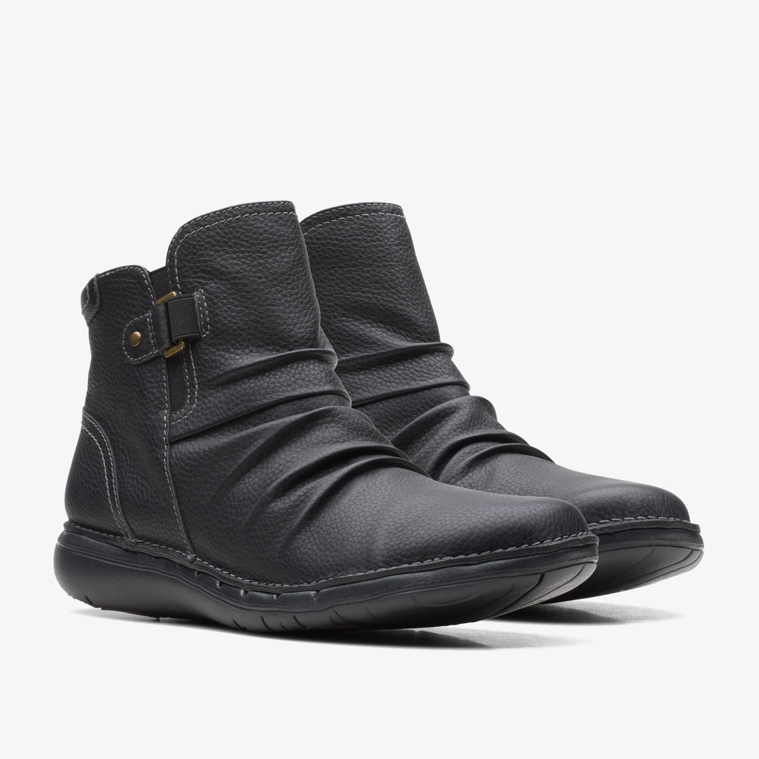 Un Loop Top Black Leather