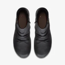 Un Loop Top Black Leather