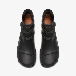 Un Loop Up Black Leather