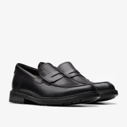 Un Shire Step Black Leather