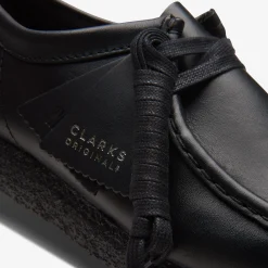 Wallabee Black Leather