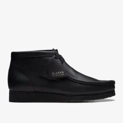 Wallabee Boot Black Leather