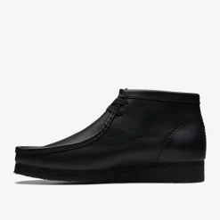 Wallabee Boot Black Leather