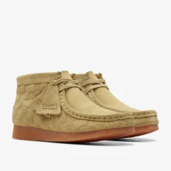 Wallabee Boot Older Beige Check