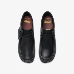 Wallabee Boot Older Black Leather