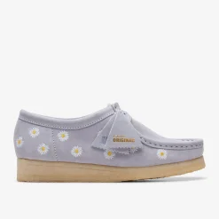 Wallabee Cloud Grey Embroidery