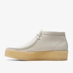 Wallabee Cup Boot White Nubuck