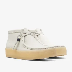 Wallabee Cup Boot White Nubuck