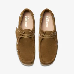 Wallabee Dark Olive Embroidery